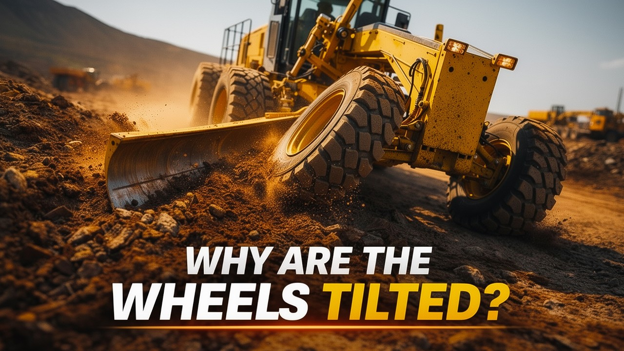 Why Do Motor Graders Tilt Their Wheels?