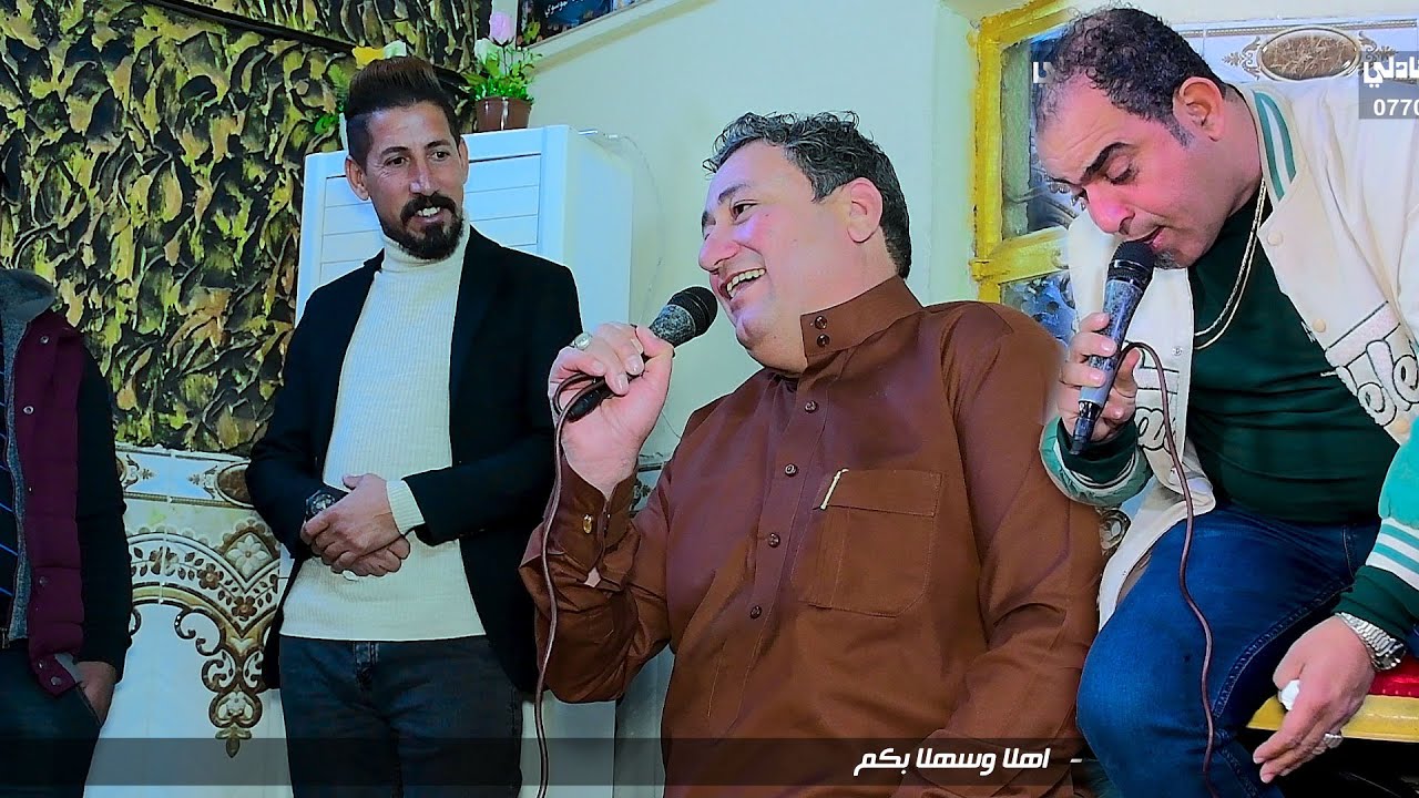 الفنان عباس والي (سويت زين وصرت مكروه) مع عازف العود محمد الشرقي و عباس اورك والفنان نصير الكعبي