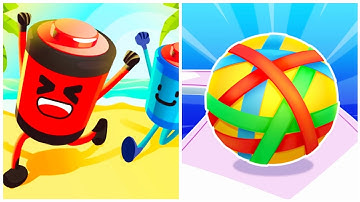 Flexy Runner VS Battery Run - (All Levels Walkthrough Games)