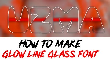How To Make Glow Line Glass Font In Android | Inner Glow Glass Font | Zarraq Creation