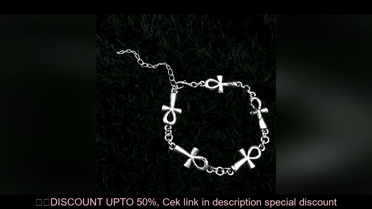 Ankh vampire Bracelet, Gothic, Cross Bracelet, vampire, religious jewelry, Victorian cross link brac