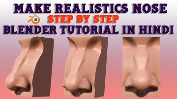 Blender Tutorial How To Make Nose Step By Step Hindi | Blender Hindi Nose Tutorial #blender