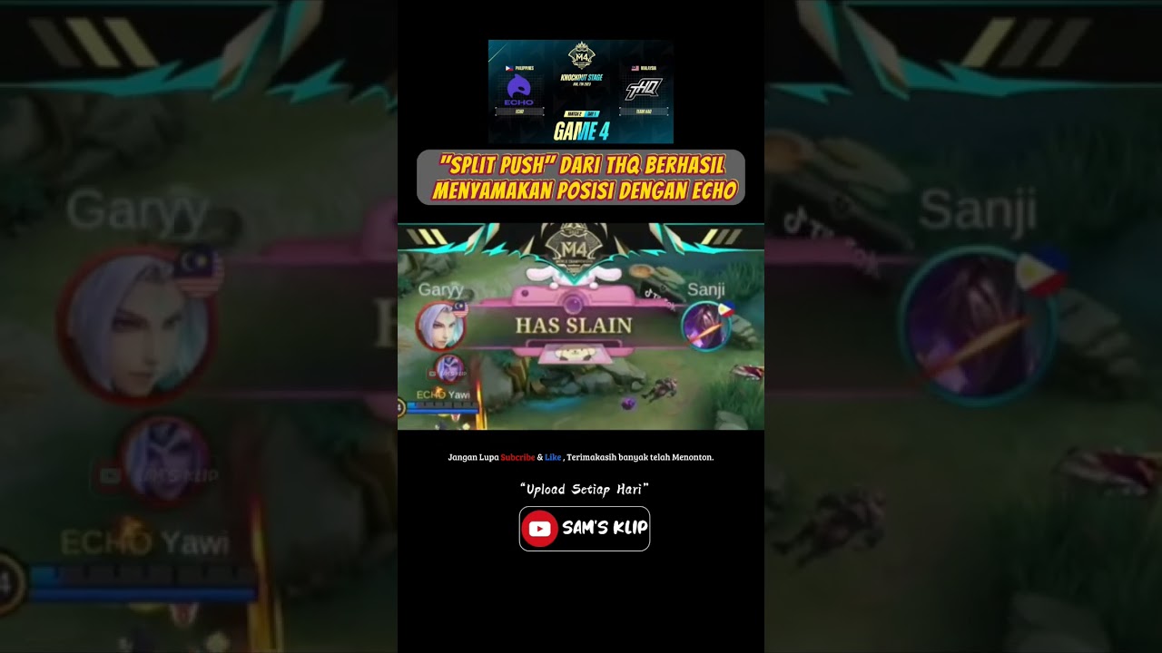 Momen Split Push Oleh Ling THQ Garyy Dan Claude THQ Panda Tahan Imbang Echo 