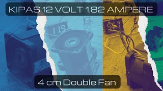 kipas fan 4cm 12v 1.82A Delta Brushless doubel fan super kenceng