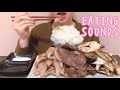 《Eating sounds》豚トロ!タン!まいたけ!ライス!Grilled Pork neck,Tongue,Maitake mushroom!Rice!