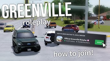 How To Join GVRP & Play In Servers | Greenville Roblox
