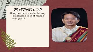 Aralin 2 Wikang Pambansa, Wikang Opisyal at Wikang Panturo