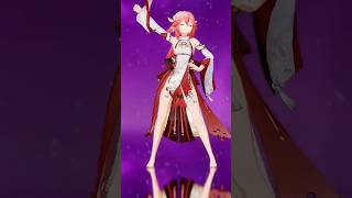 {genshin impact MMD} Yae & EI dancing #genshinmmd #shorts