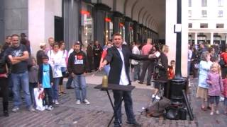 Comedian Magician Street Performer at Covent Garden part 1/3 (HD)