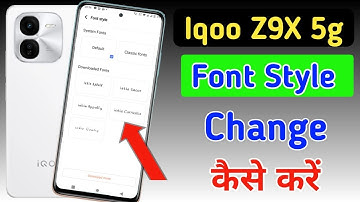 Iqoo Z9x 5g font style change | Iqoo Z9x 5g me font kaise change kare | Iqoo Z9x font setting
