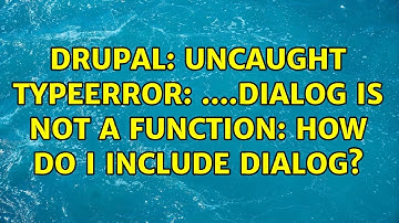 Drupal: Uncaught TypeError: $(...).dialog is not a function: How do I include dialog?
