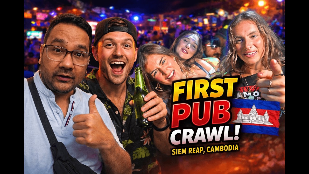 3 Clubs, 1 Night & Just $10 🤯 | Mad Monkey Pub Crawl Siem Reap | Pub Street