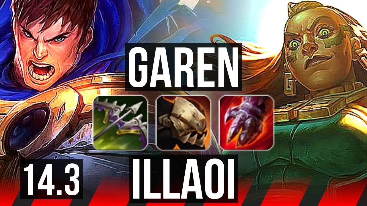 GAREN vs ILLAOI (TOP) | 6 solo kills, 300+ games | EUW Master | 14.3