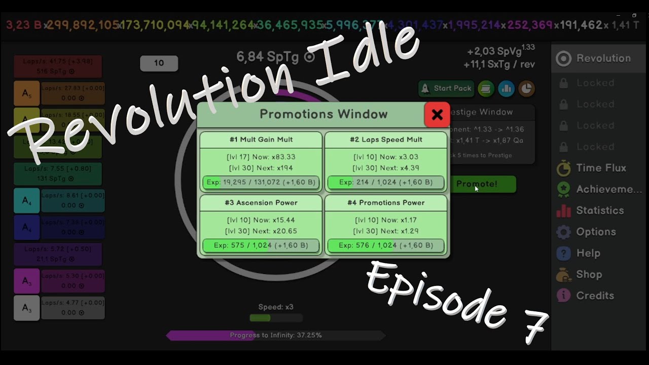 Revolution Idle – Episode 7: Level 30 Promotions & 1 Quadrillion Prestige Multiplier 🤯