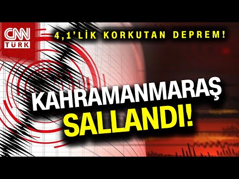 SON DAKİKA! 🚨 |  Kahramanmaraş Nurhak'ta 4,1'lik Korkutan Deprem! #Haber