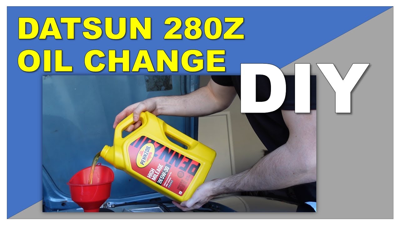 DIY DATSUN 280Z OIL CHANGEHow to change your oil in a classic car