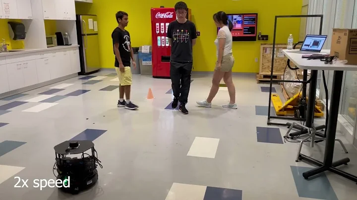 Intention-Aware Robot Crowd Navigation with Attention-Based Interaction Graph--Real-World Experiment