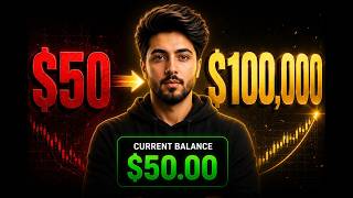 Restarted Challenge $50 to $100k Day 01 | GOLD Live Trading | XAUUSD Live Trading | Volstruc