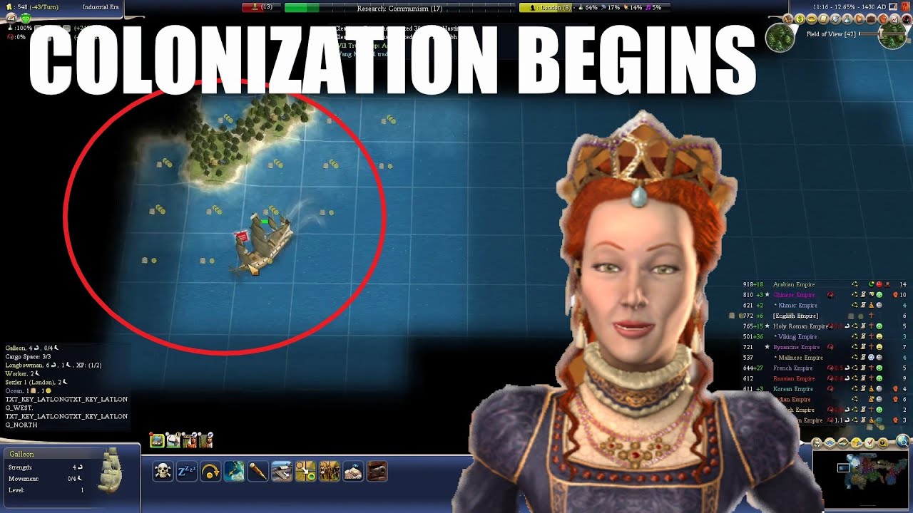 1000 A.D. WORLD MAP Deity Challenge - Civ4 - Game3 - ENGLAND (Taming ...