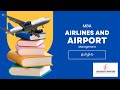 Mba Airlines And Airport Management Course Details தமிழில்|Success To Success #trending#aviation