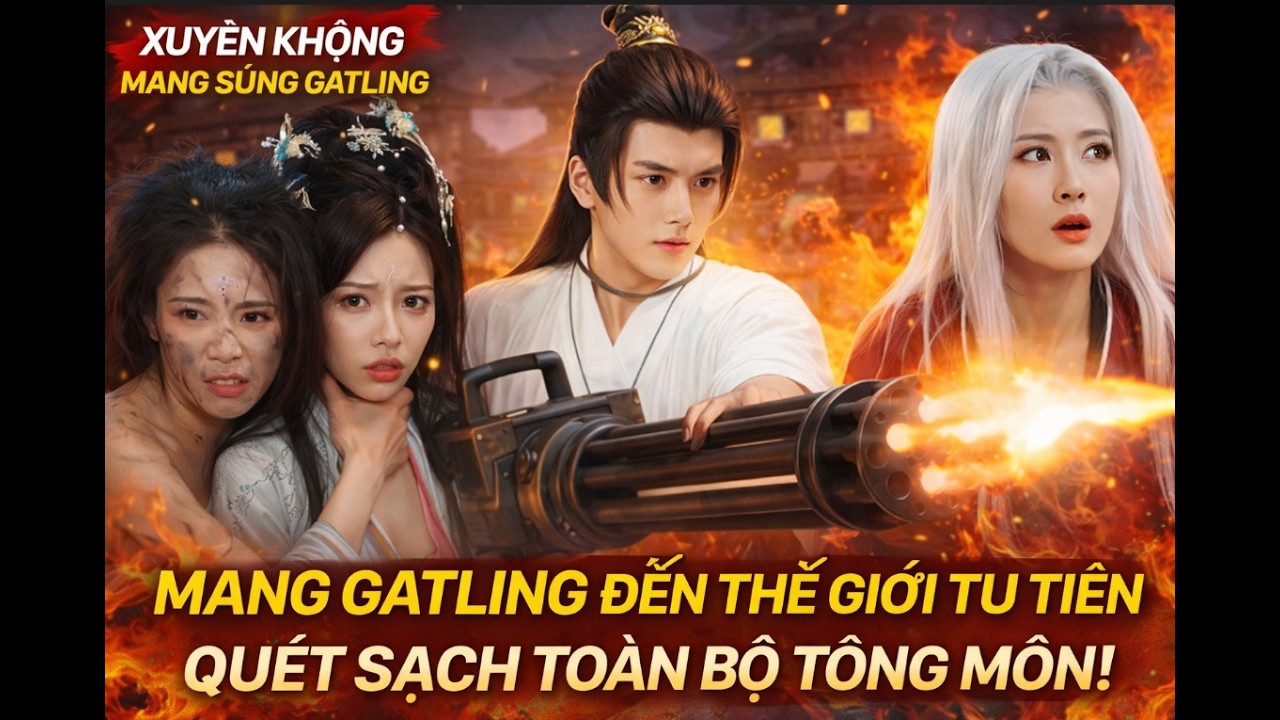 Xuyên Không Mang Súng Gatling! Một Mình Cân Cả Tông Môn – Huyền Nguyên Giới Chấn Động!