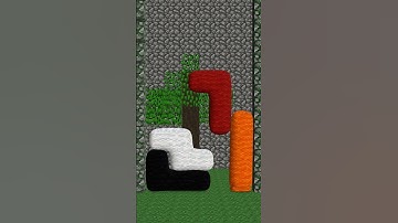 softbody tetris simulation #4 (minecraft edition with glitch)