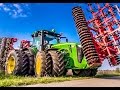 John Deere tractor 8370 R in Action! Amazing farming technology!