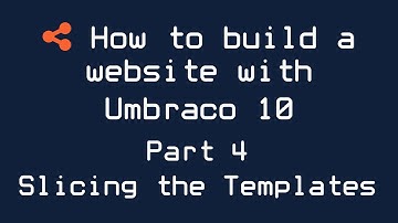 Een website bouwen met Umbraco 10 - Deel 4 - De sjablonen opsplitsen