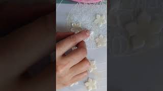 DIY Very easy flowers made of polymer clay for jewelry and Headbands #Shorts | Easy clay tutorial