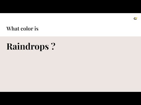 Raindrops color #ece5e1 hex Cool Grey color ece5e1