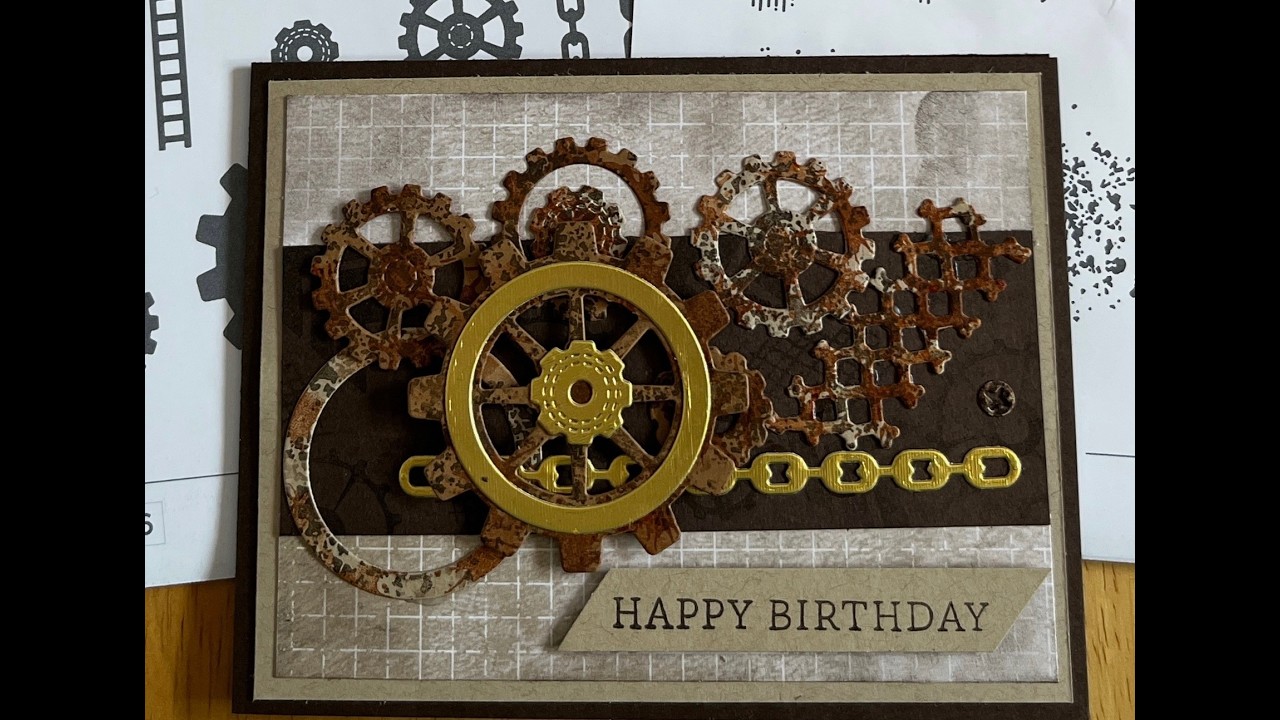Mystery Monday Video - February 23-2026 - Gears & Textures Birthday Card