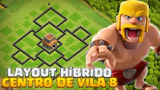 Best Hybrid Layout For Th8 Updated 2026 With Link Clash Of Clans