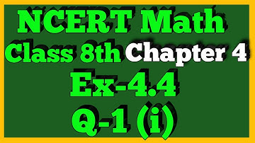 Q 1(i)-Ex 4.4- Practical Geometry-NCERT Maths Class 8th-Chapter4