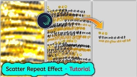 Alight Motion New Scatter Repeat Effect Shayari Video Editing | Ek Dum New Effect Alight Motion 😱