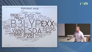 Kieron Burke: "Density functionals from machine learning"