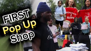 My FIRST Clothing Brand POP UP Shop + College VloGG