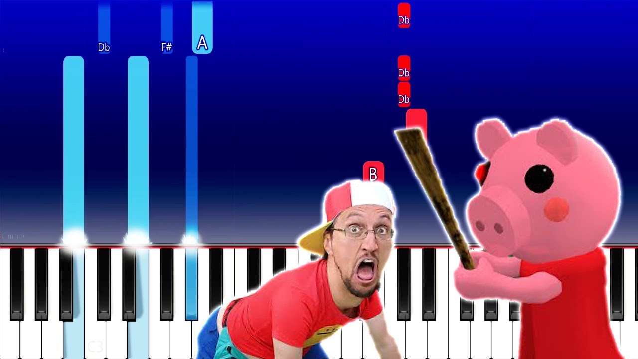 Fgteev Psycho Pig Piano Tutorial Youtube