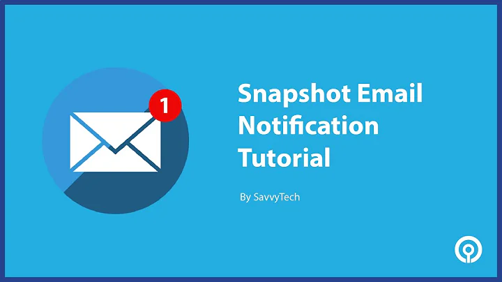 How to Setup Motion Detection Snapshot to Email