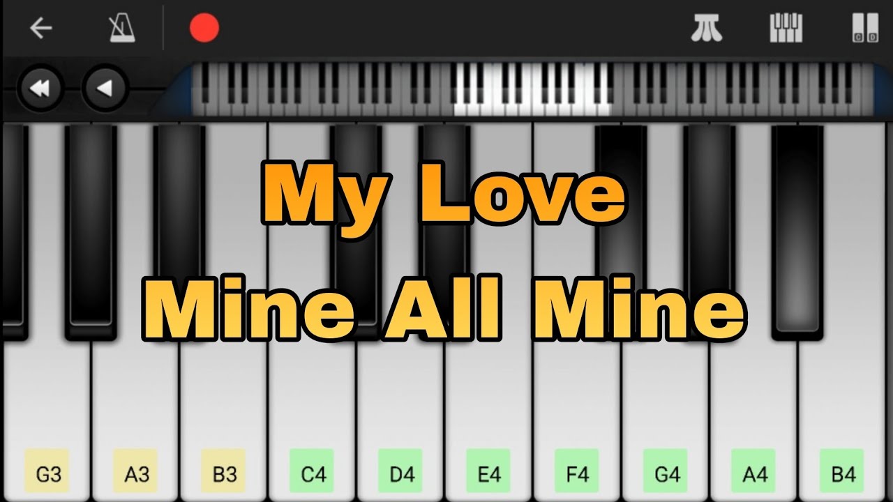 Mitski - My Love Mine All Mine • Perfect Piano • Easy Tutorial