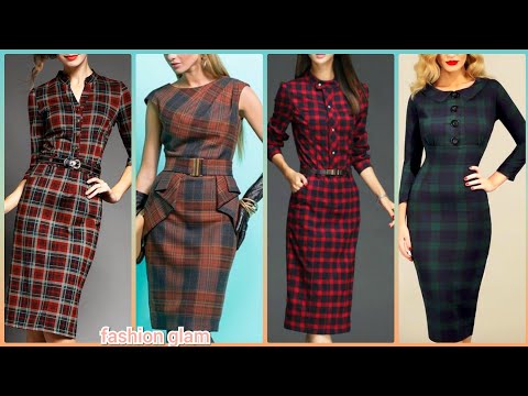 black watch tartan dress