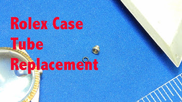 Rolex Crown Stripped!  Lets replace the Case Tube and Gasket!