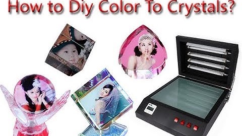 How to Diy Color Image To Crystals By a UV Curing Printing machine