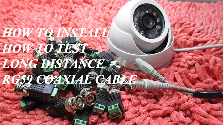 How To Install BNC Connector to RG59 Coaxial Cable without Crimping Tools