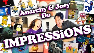 Dad & Daughter do 40+ Impressions in 5 Minutes!
