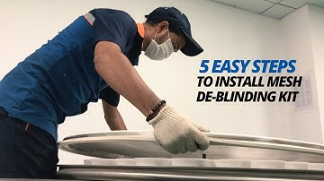 DIY |  How to Install Mesh De blinding Kit in 5 easy Steps | Galaxy Sivtek