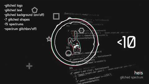 Glitched Audio Spectrum Music Visualizer | After Effects (AE) Template VideoHive | 19850765