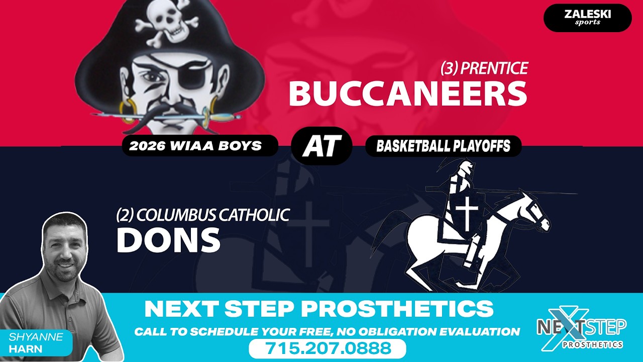 (3) Prentice at (2) Columbus Catholic | 2026 WIAA Boys Basketball Regional Final
