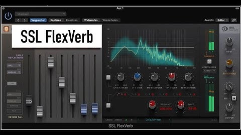 SSL FLEXVERB - Reverb Native Plugin Effect - Sound Demo with DRUMS and SYNTH