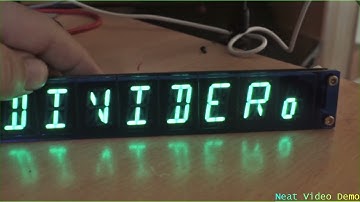 16 segment LED clock kit with VFD-like colors and some nice features