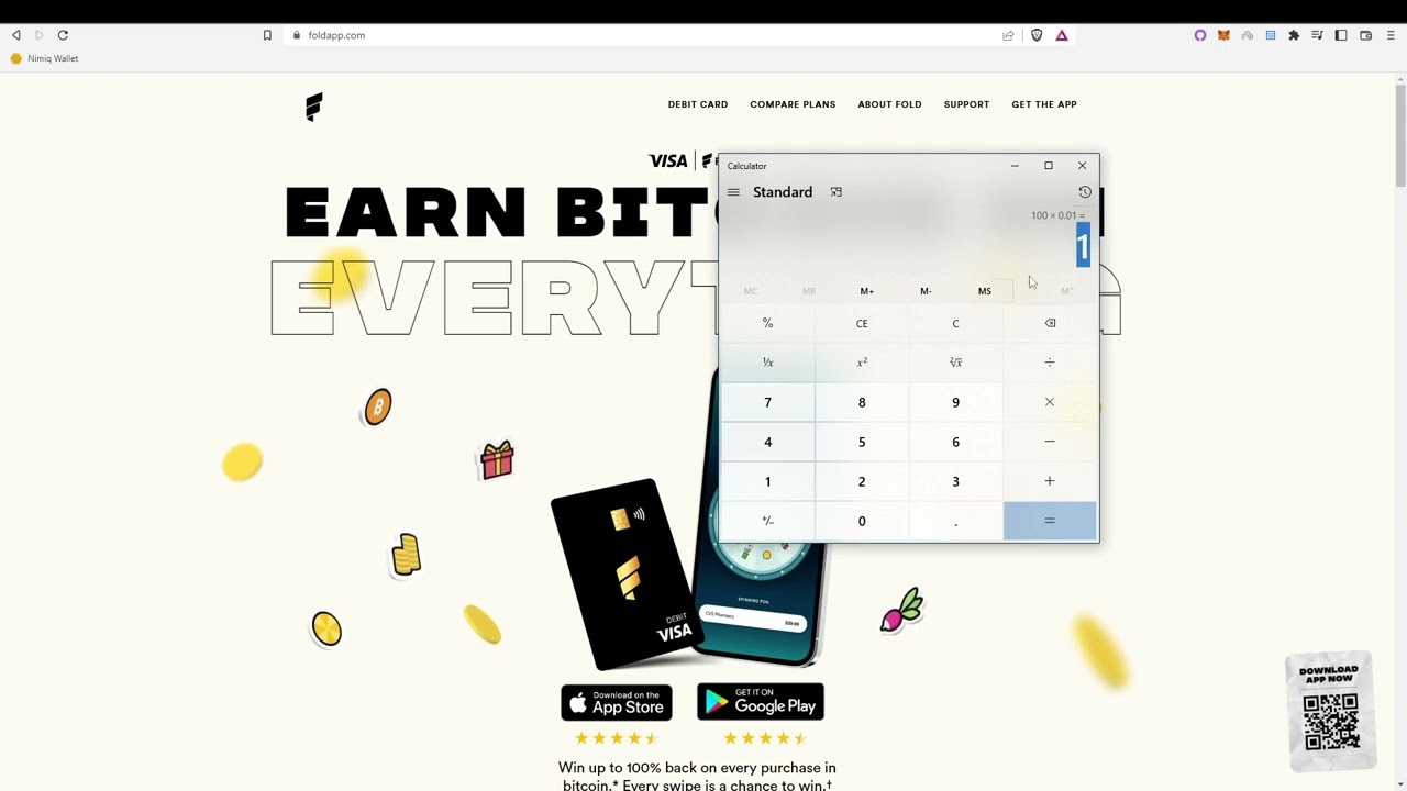 Foldapp Debit Card Bitcoin Back Rewards & Gift Cards!